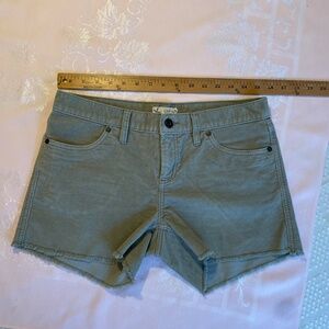 Carve Designs Oahu Shorts Light Green Corduroy Size 2